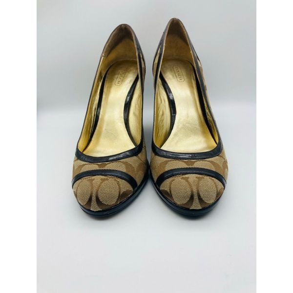 Coach Kerryann Signature Wedge Heels 9,5B