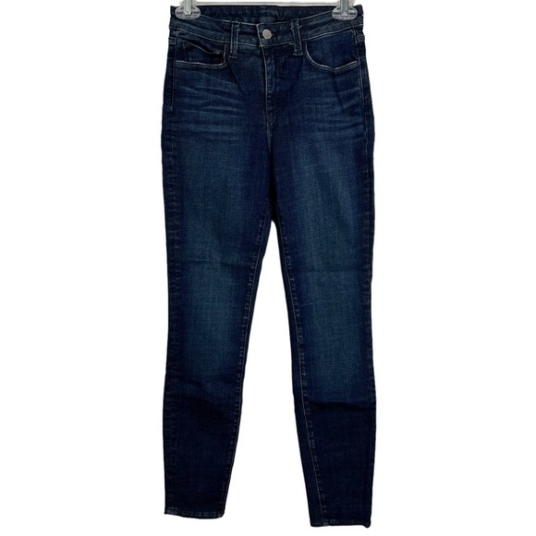 NWOT LAgence Mid Rise Slim Straight Leg Ankle Jeans Dark Vintage Womens Sz 25