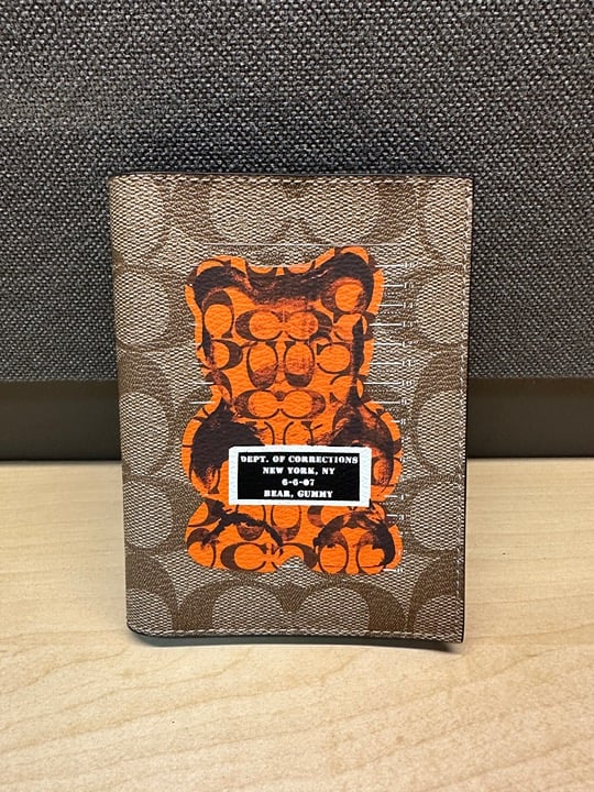 RARE! NWT! Coach Vandal Gummy Bear Passport holder F77914