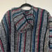 Baja Joe Deluxe Baja Mexican Poncho Hoodie Size XL GUC