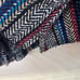 Baja Joe Deluxe Baja Mexican Poncho Hoodie Size XL GUC