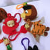 Lot of 11 Fast Food Key Ring Fob Plush Toy Scooby Hello Kitty Pooh Owl Tigger