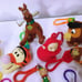 Lot of 11 Fast Food Key Ring Fob Plush Toy Scooby Hello Kitty Pooh Owl Tigger