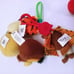 Lot of 11 Fast Food Key Ring Fob Plush Toy Scooby Hello Kitty Pooh Owl Tigger