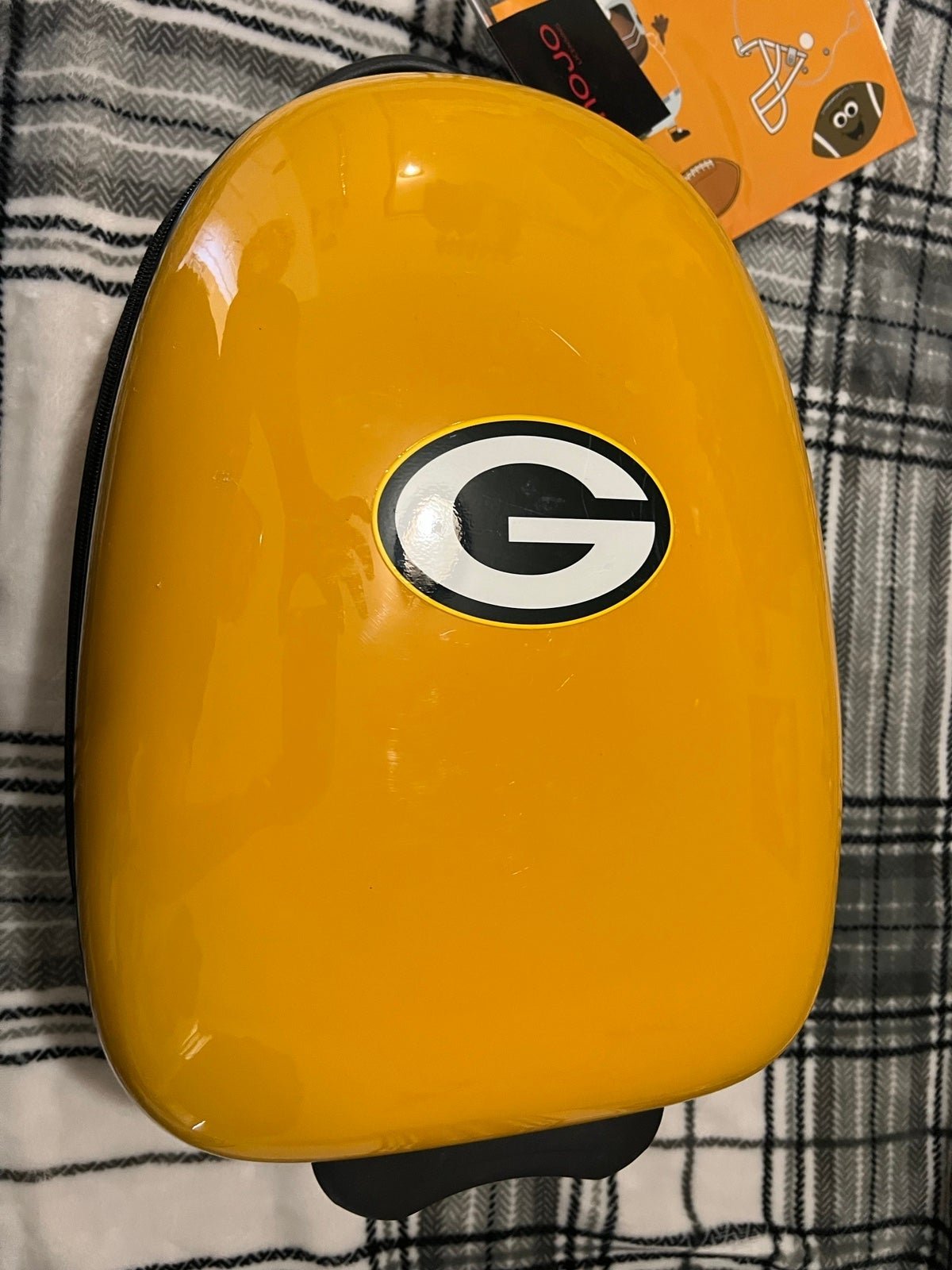 Green Bay Packers MOJO Youth Wheeled Luggage - Yellow (NWT)
