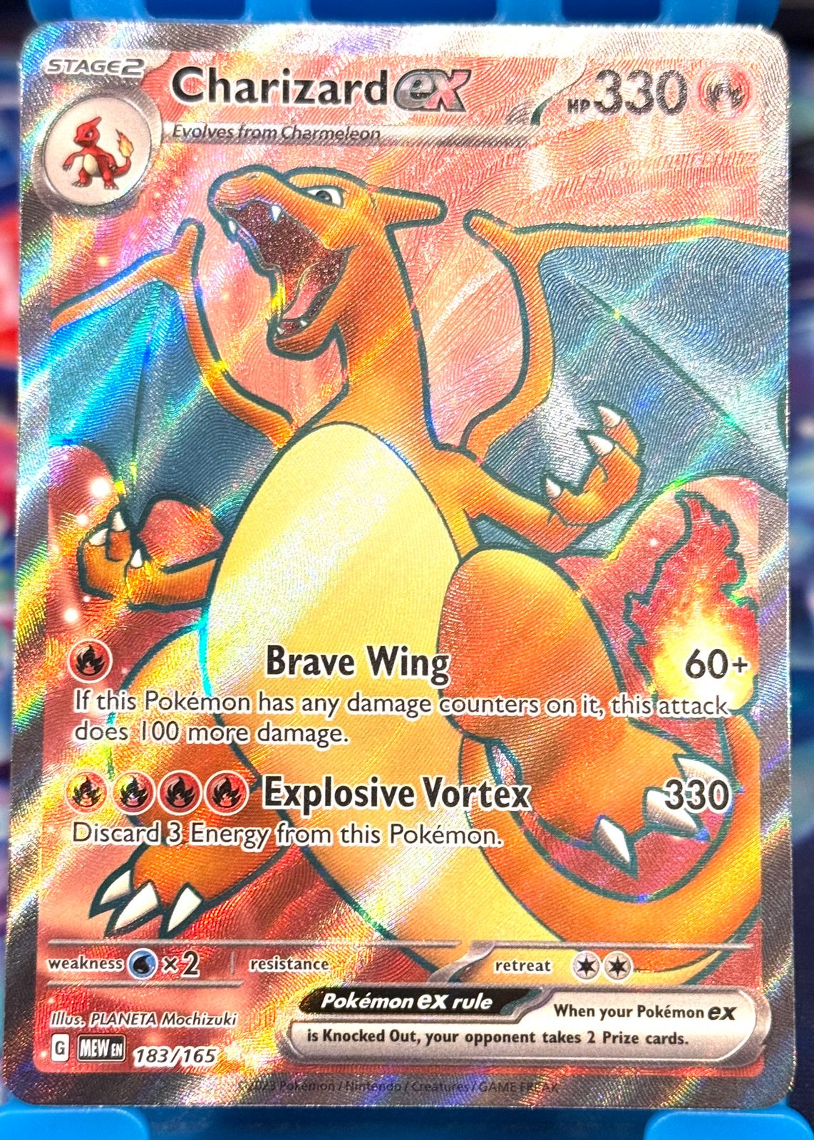 Pokémon TCG Charizard ex 183/165 Full Art Pokemon 151 NM/M