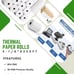 Thermal Paper Roll 3 1/8 X 230 Ft --50 Nos / Box