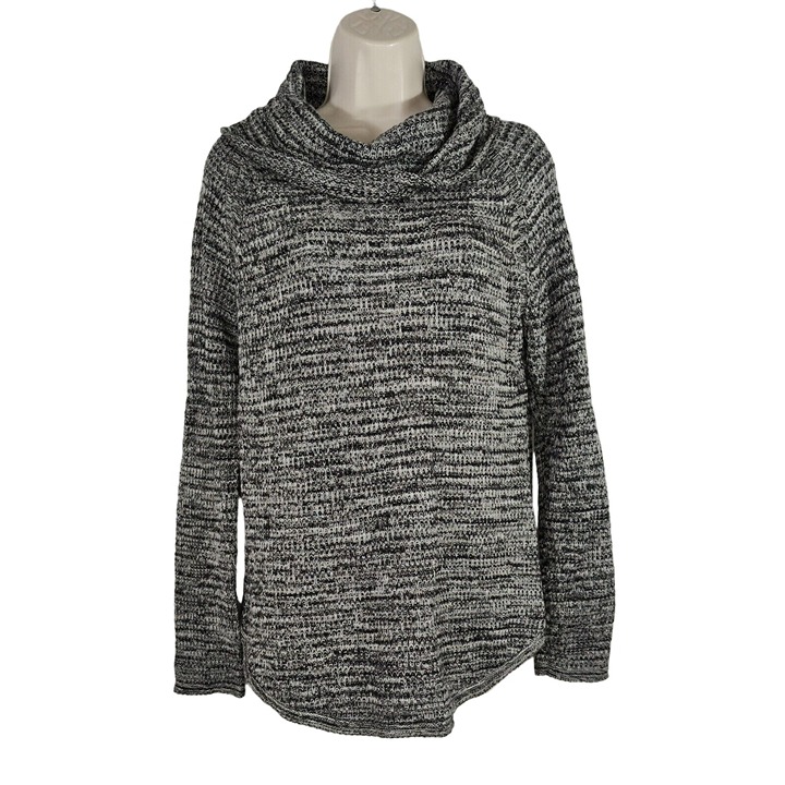 Eight Eight Eight Cowl Neck Knit Sweater Women Size S Black Long Sleeve NEW