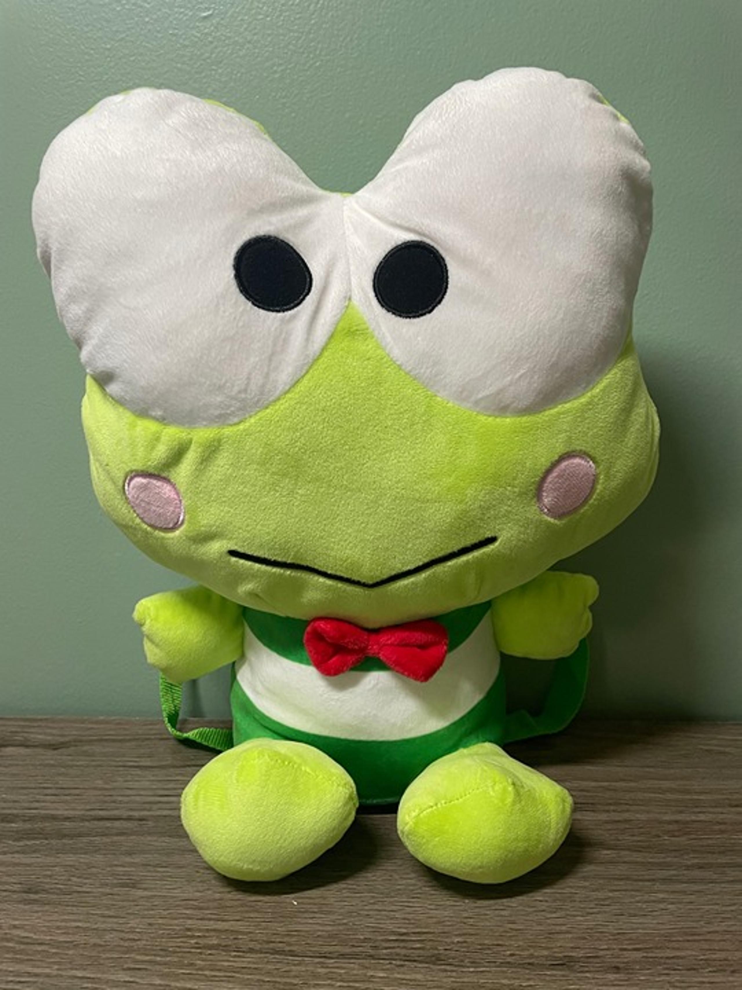 Sanrio: KEROPPI PLUSH BACKPACK (Hello Kitty and Friends) NWT, Adjustable Straps