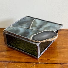 Stained Glass Jewelry/Trinket Box - HANDMADE