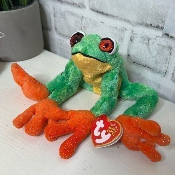 TY Beanie Baby Panama The Frog, Vintage 2001