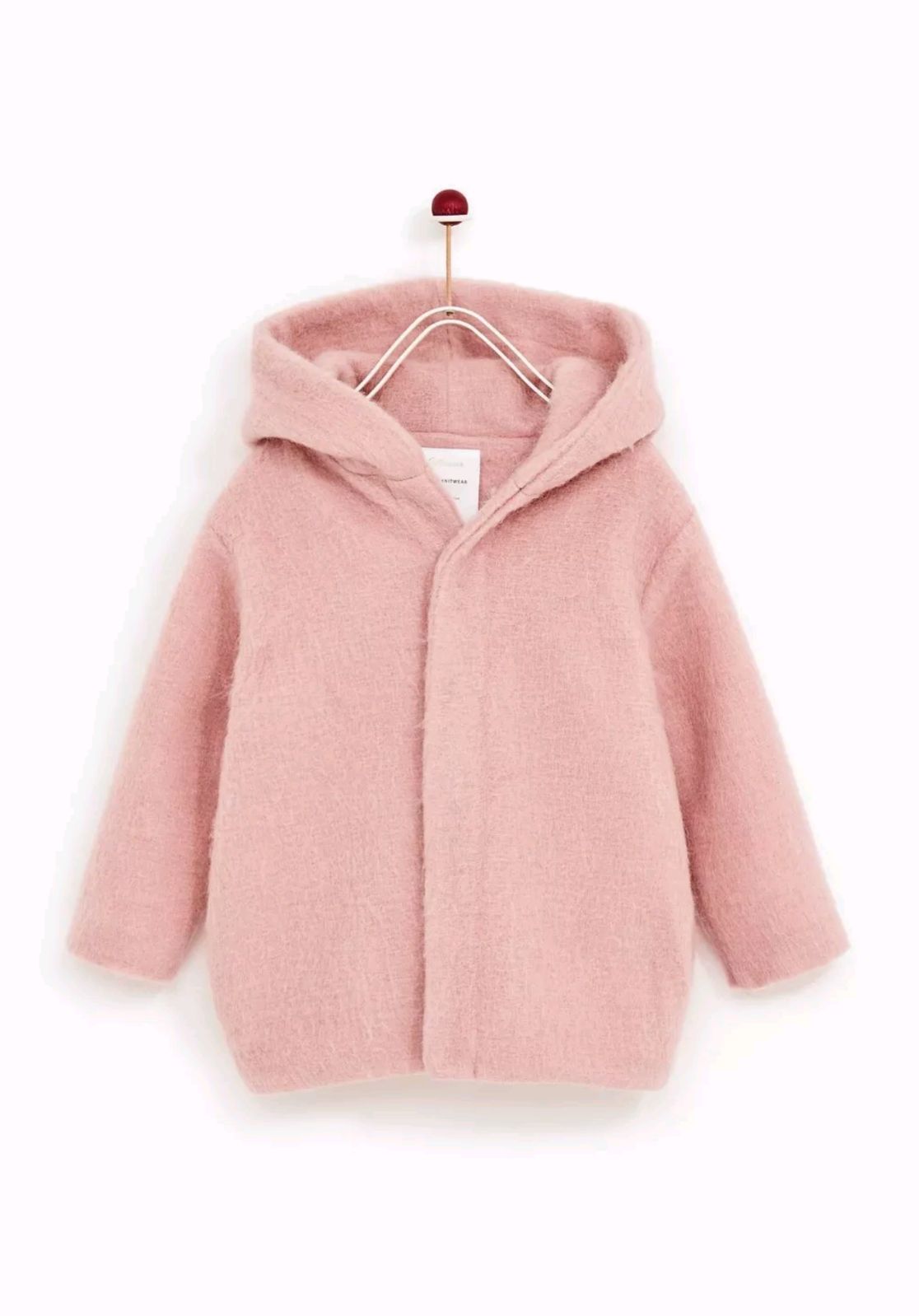 ZARA PINK BRUSHED PLEATED JACKET