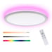 12 Inch LED Ceiling Light 24W RGB Flush Mount Dimmable Ultra-Thin Remote Control