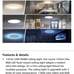 12 Inch LED Ceiling Light 24W RGB Flush Mount Dimmable Ultra-Thin Remote Control