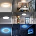 12 Inch LED Ceiling Light 24W RGB Flush Mount Dimmable Ultra-Thin Remote Control