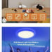 12 Inch LED Ceiling Light 24W RGB Flush Mount Dimmable Ultra-Thin Remote Control