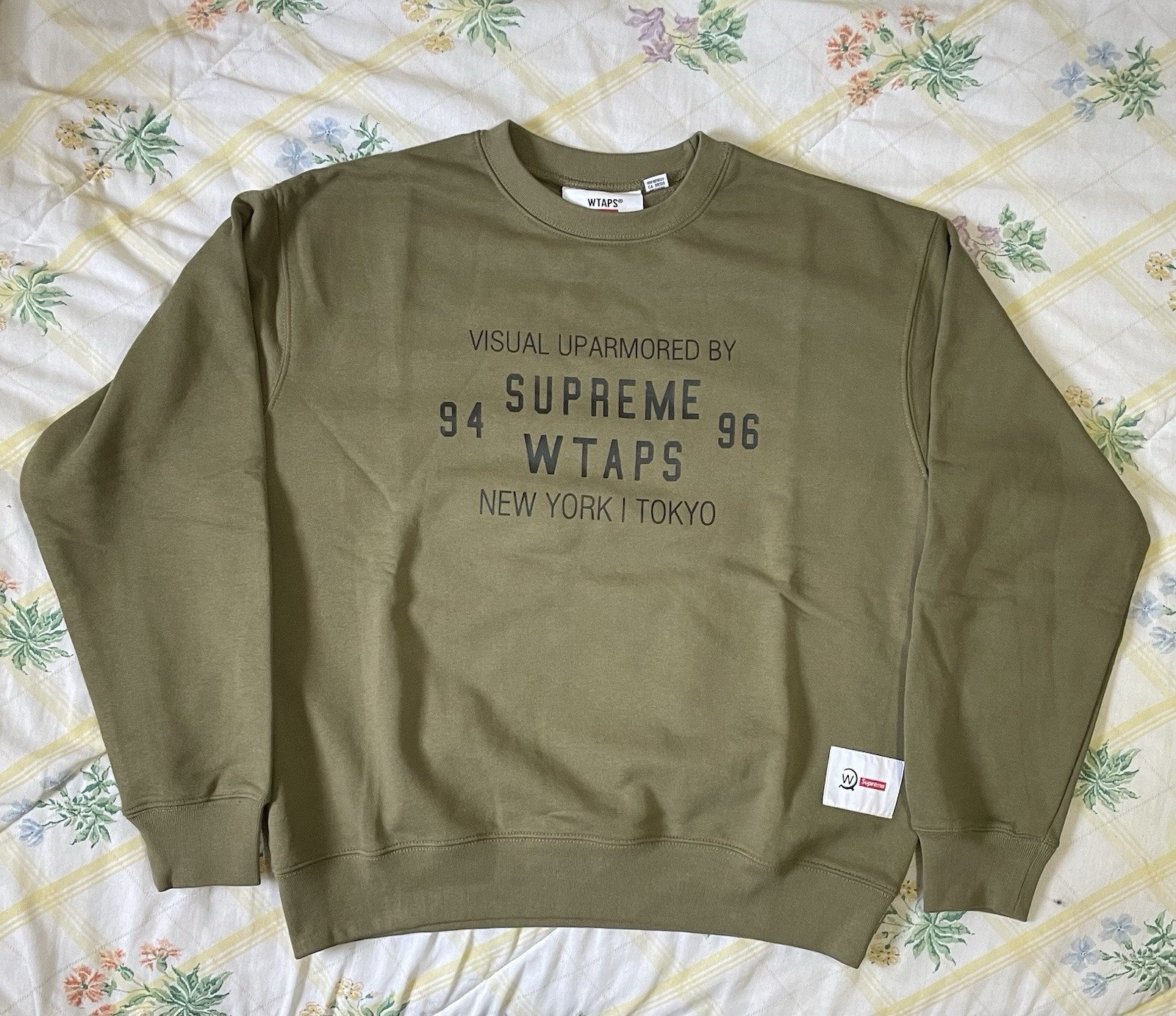 【本物保証 /関税・送料無料】Supreme WTAPS Crewneck Supreme シュプリーム 21FW WTAPS Crewneck ダブルタップス