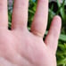 Handmade Solid 14K Gold Dainty Drop Baguette Ring, size 5.5
