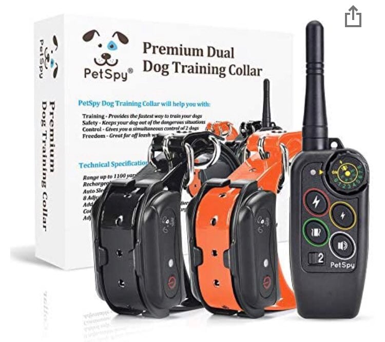 Premium duel dog training collar