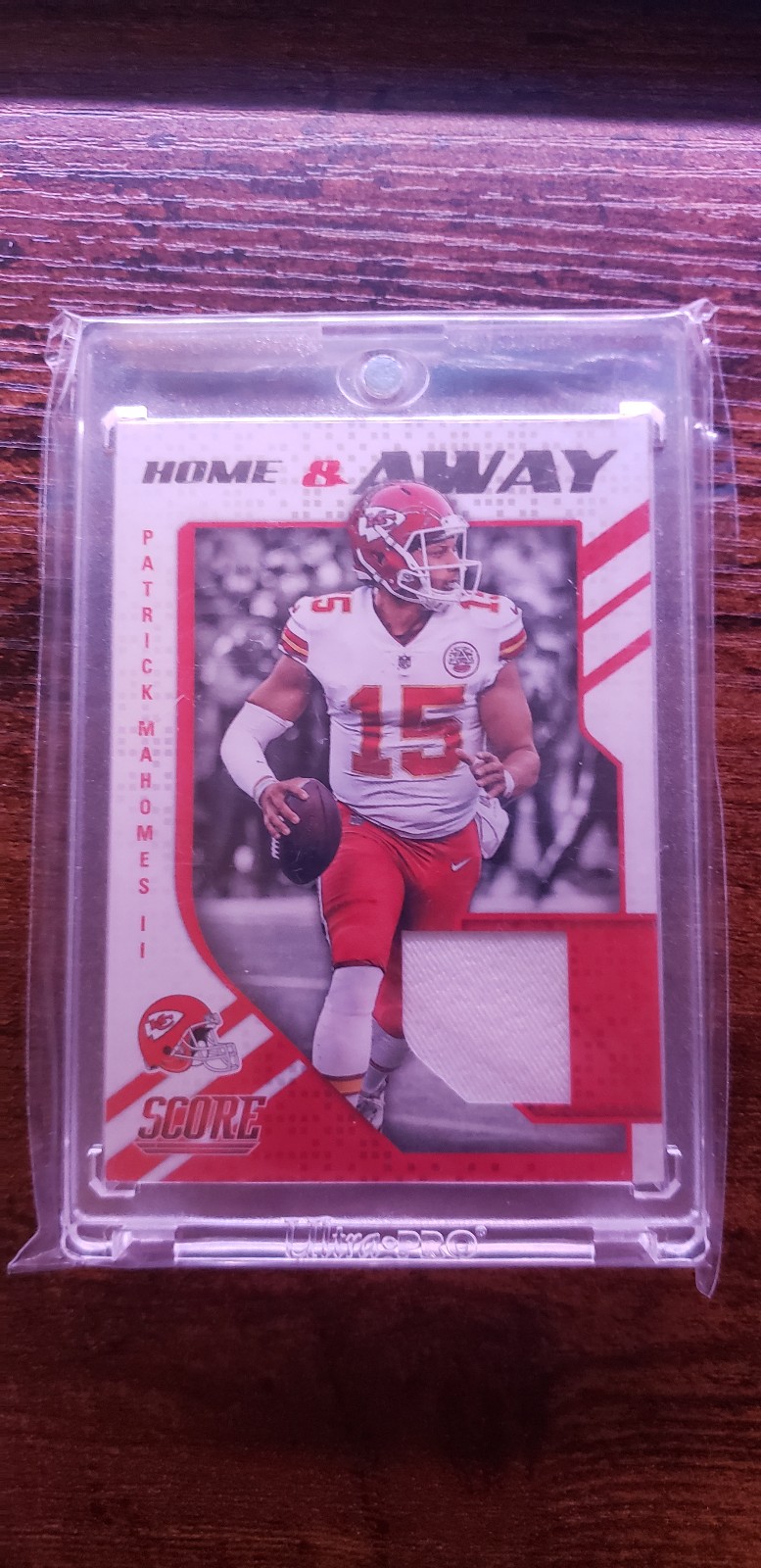 2018 Panini Score - Home and Away - Patrick Mahomes II - Jersey Card - No. 12