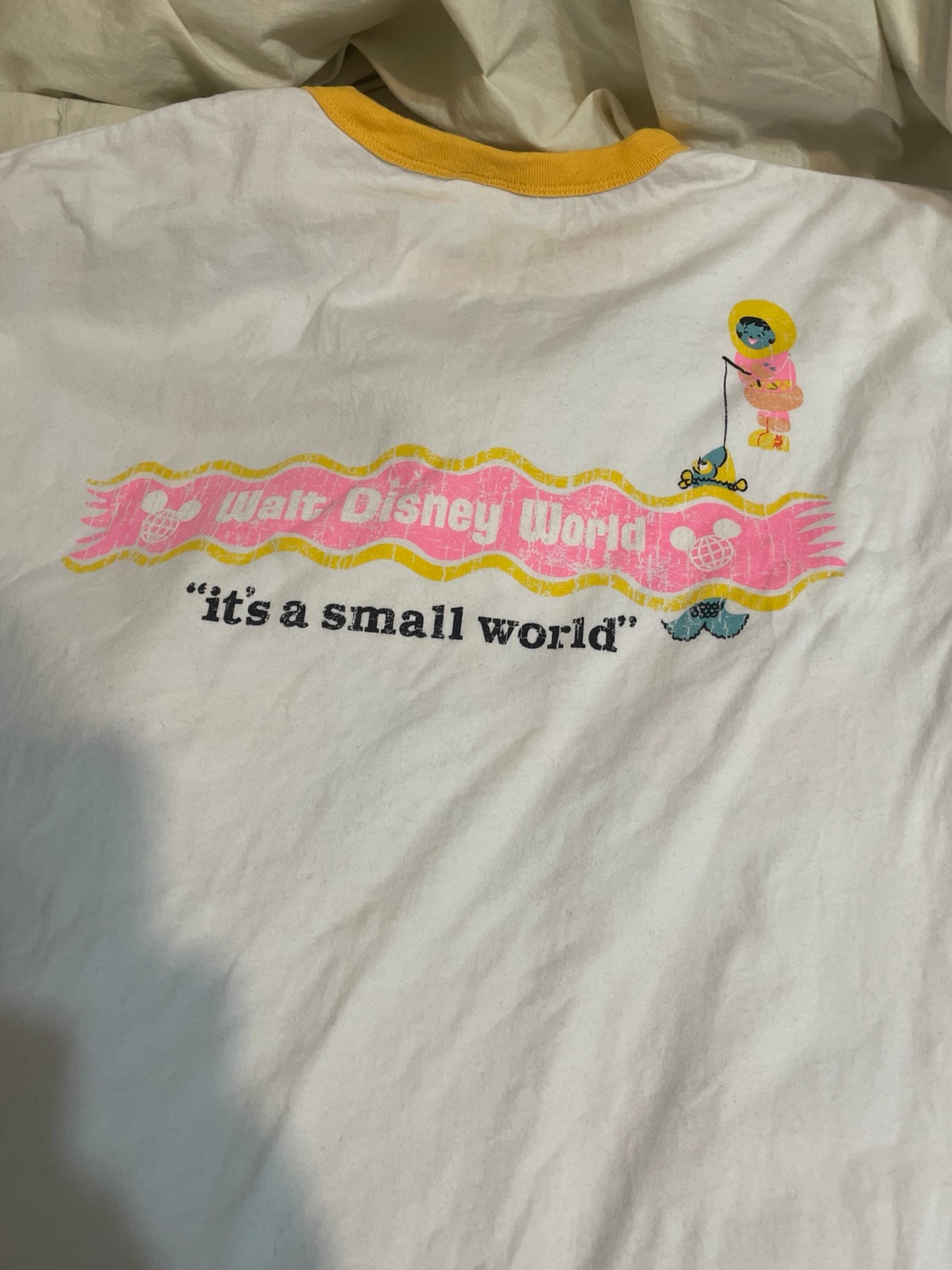 Walt Disney World 50th anniversary Small World Ringer Shirt