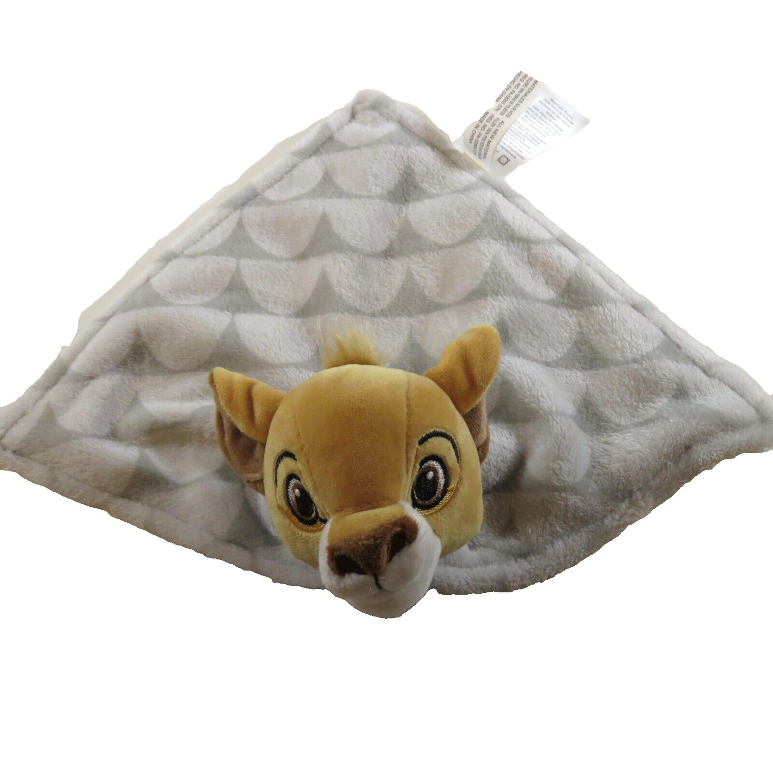Disney Baby Lion King Simba Lambs & Ivy Gray Tan Newborn Lovey Blanket