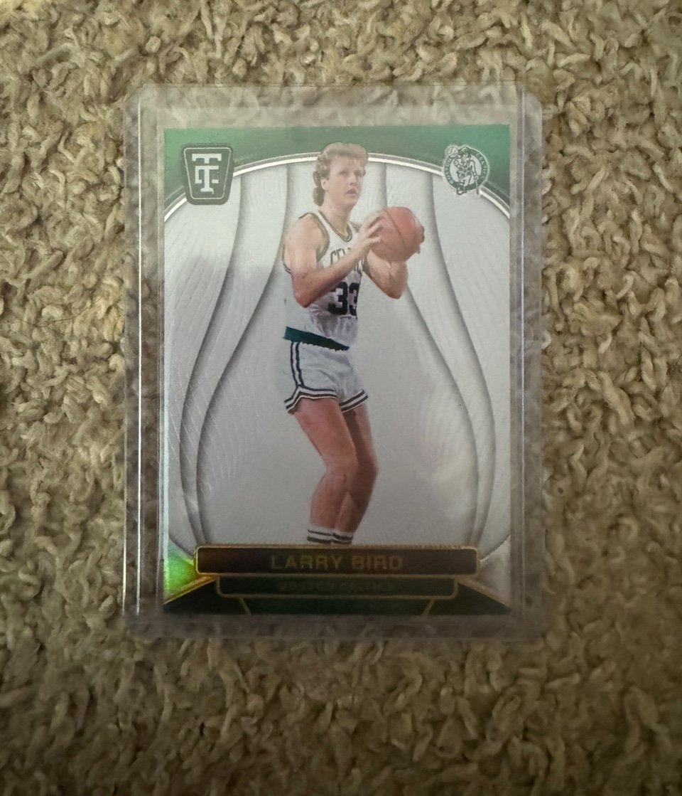 2024-25 PANINI TOTALLY CERTIFIED LARRY BIRD LEGENDS WHITE PLATNIUM #197 #/25