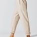 Carbon38 Stretch Woven Drawstring Pant In Khaki Sz S