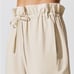 Carbon38 Stretch Woven Drawstring Pant In Khaki Sz S
