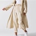 Carbon38 Stretch Woven Drawstring Pant In Khaki Sz S