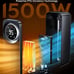 Touch Panel Space Heaters for Indoor Use, 1500W Fast Heating Electric Heater