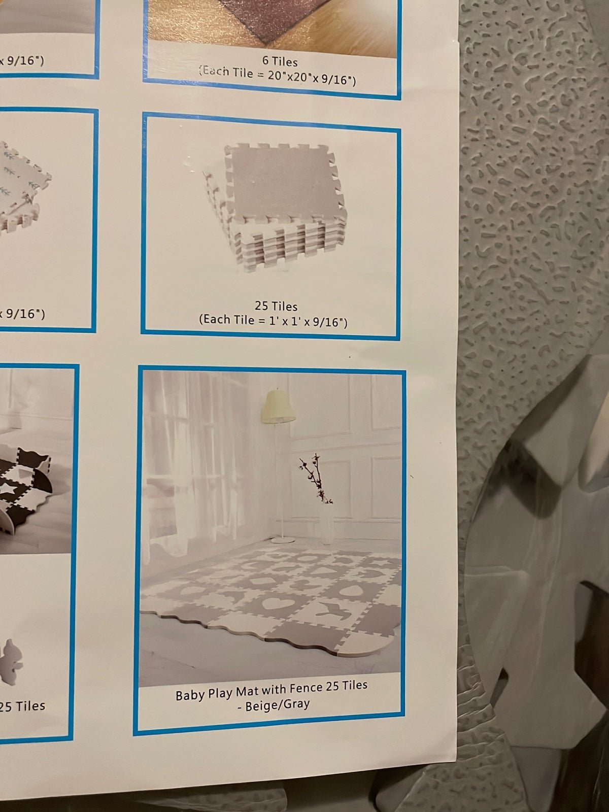 Baby foam mats