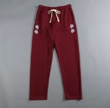 Darc Sport Quad Wolf Straight Leg Sweat Pants in Maroon