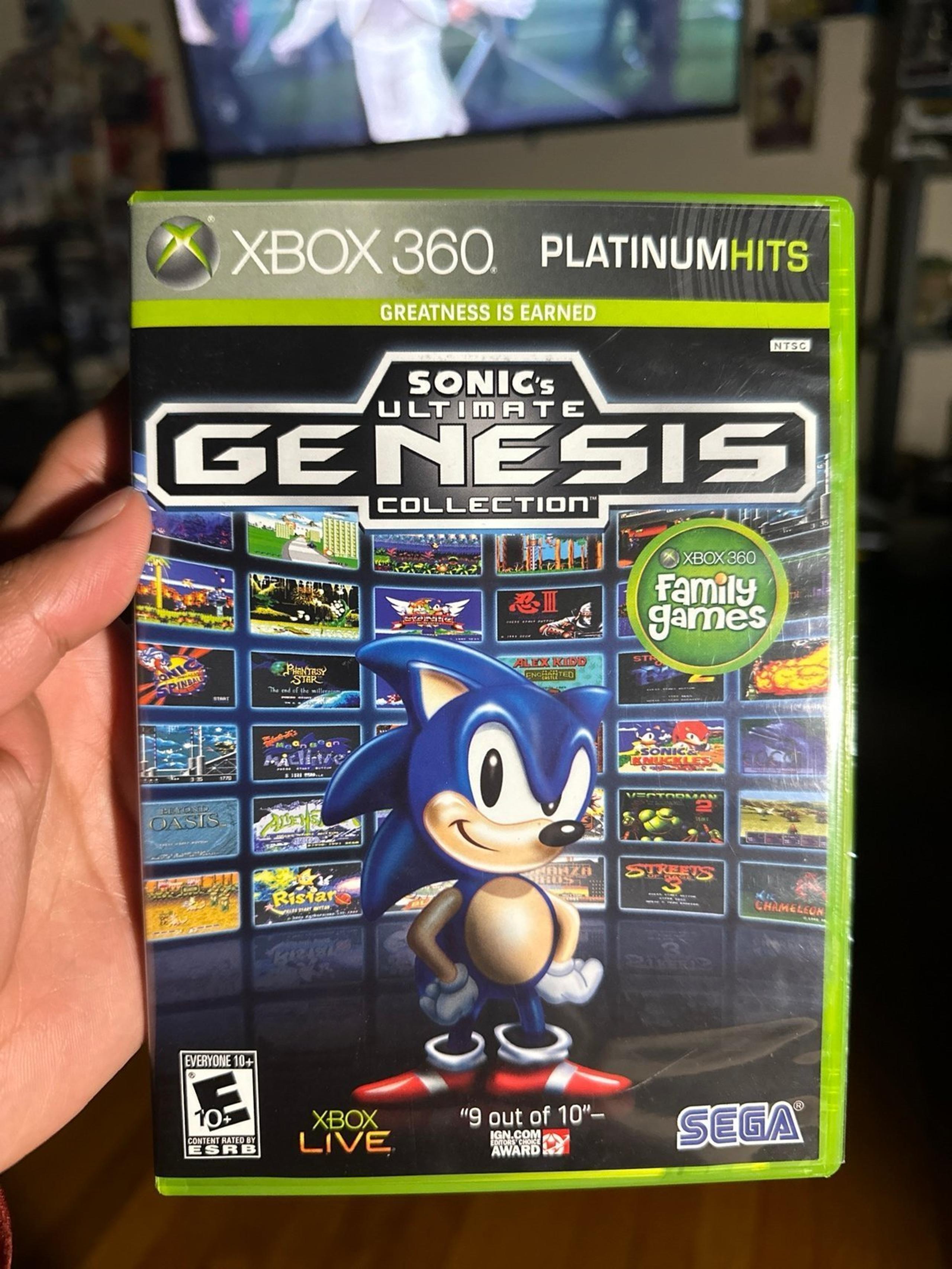 Sonic's Ultimate Genesis Collection Platinum Hits for Xbox 360