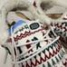 Hey Dude Wendy Women's 9 White Holiday Cheers Christmas Shoes Loafers Fur Lined