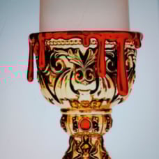Tiktok Viral Bath & Body Works Chalice Cup Dripping Blood Candleholder Pedestal