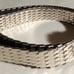 Vintage Western Silver Tone flower Concho 80s Bolo Stretch Belt 16 -27
