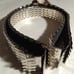 Vintage Western Silver Tone flower Concho 80s Bolo Stretch Belt 16 -27