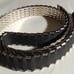 Vintage Western Silver Tone flower Concho 80s Bolo Stretch Belt 16 -27