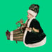Christmas Elf Decor In Festive Green And Gold Outfit With Staff 22