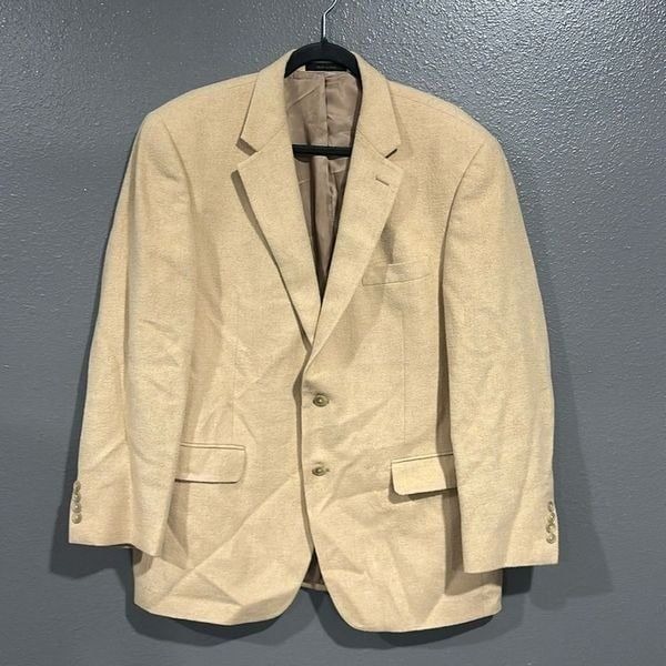 Chaps Tan Camel Hair Blazer 42R