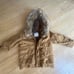 Zara baby jacket wiyh faux fur
