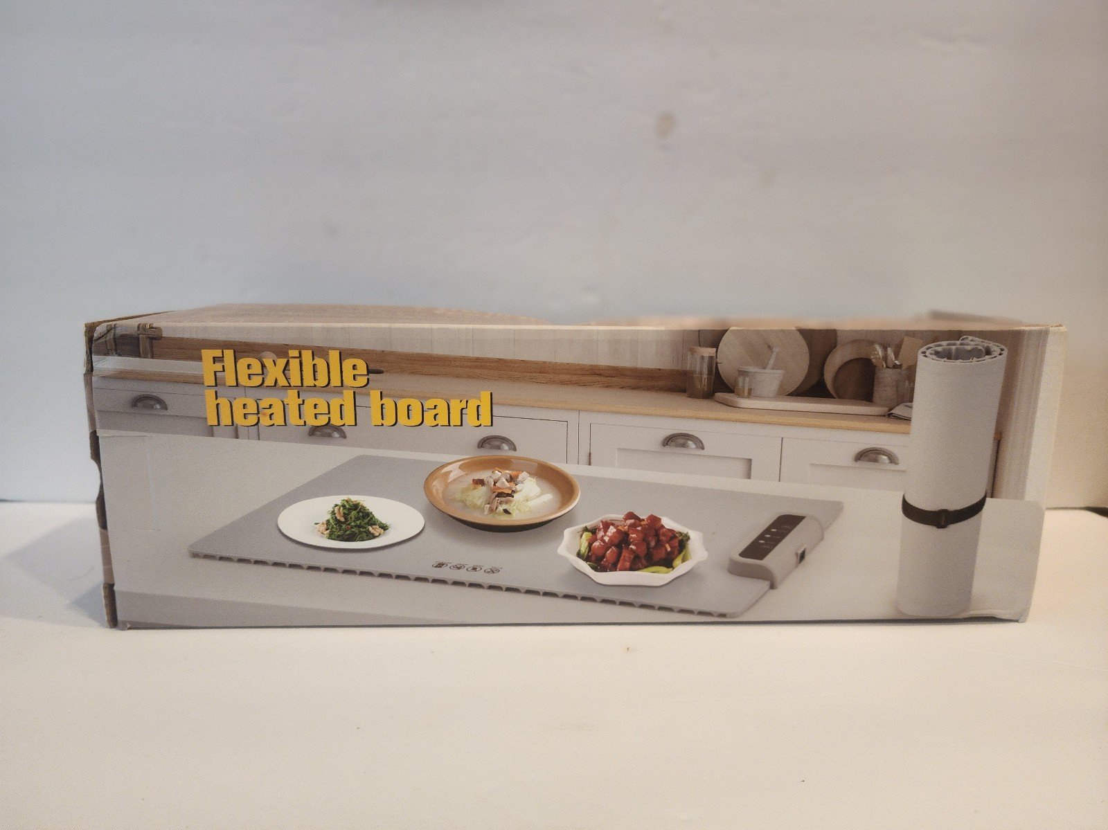 Electric Warming Tray with Adjustable Temperature, Foldable Food Warmer