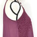 Beautiful Berry Plum Crochet Lace High Neck Halter Tunic Top Women's Size Medium