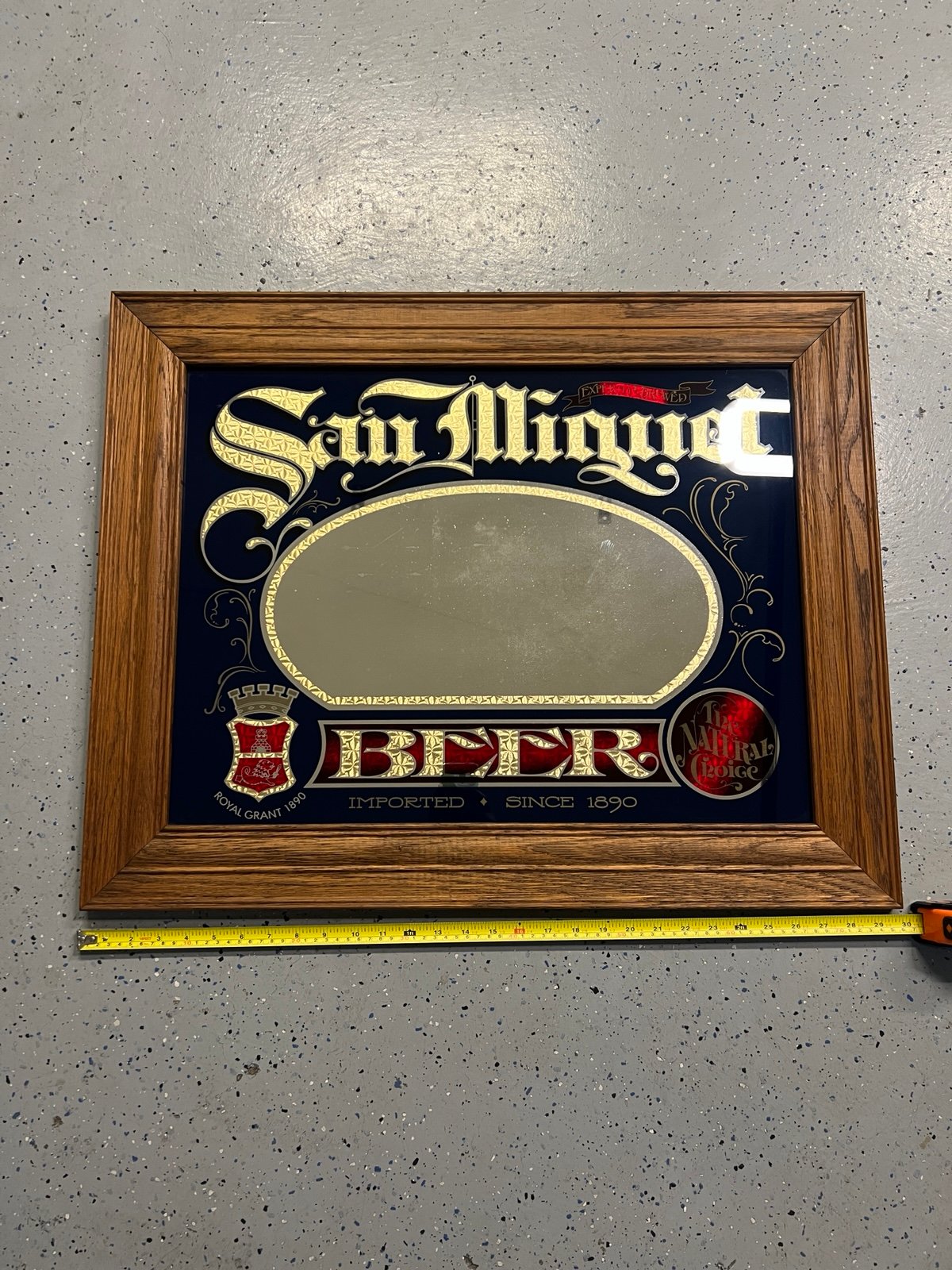 Vintage San Miguel Beer Since 1890 The Natural Choice Man Cave Glass Bee
