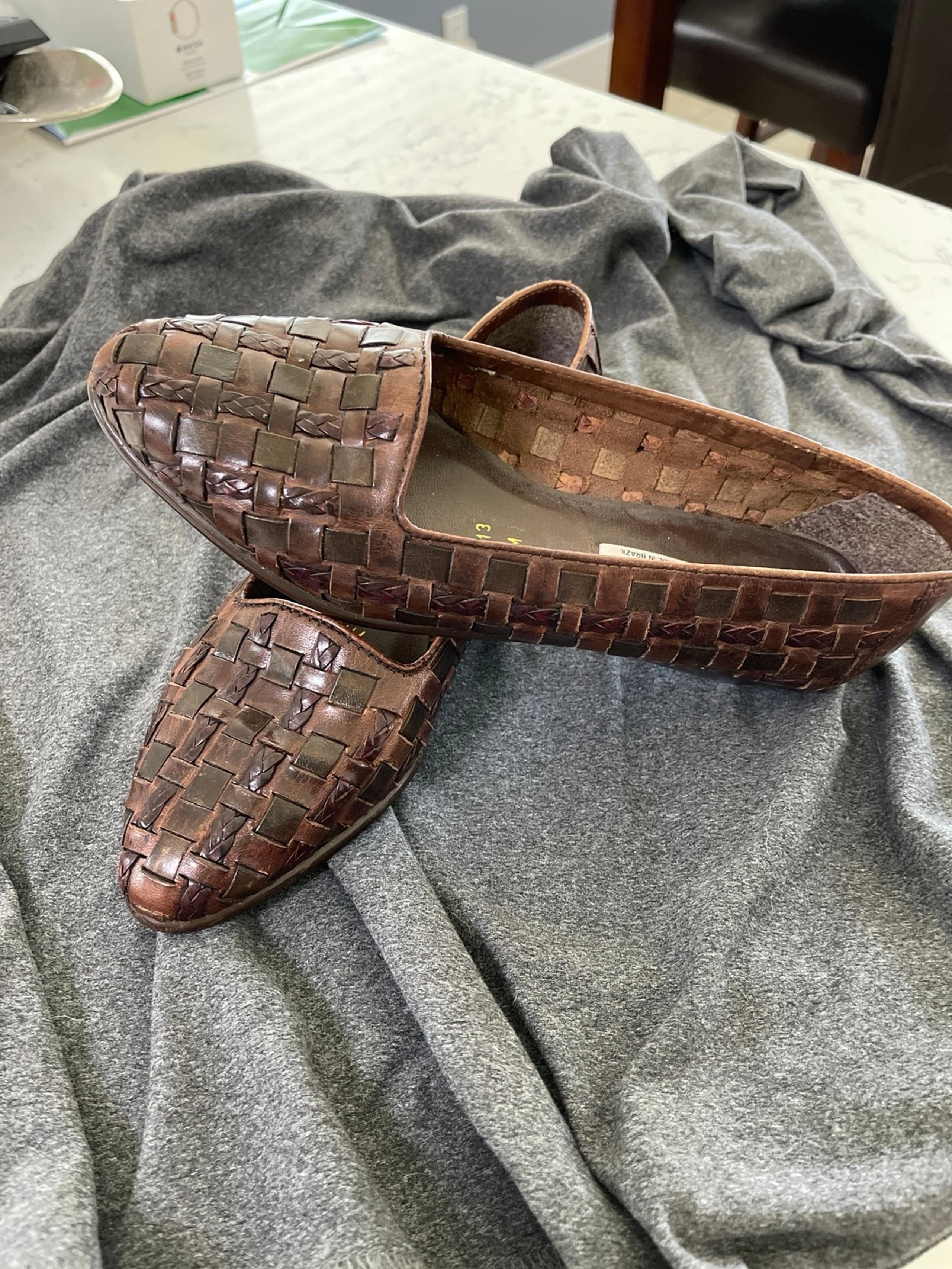 Leather flats