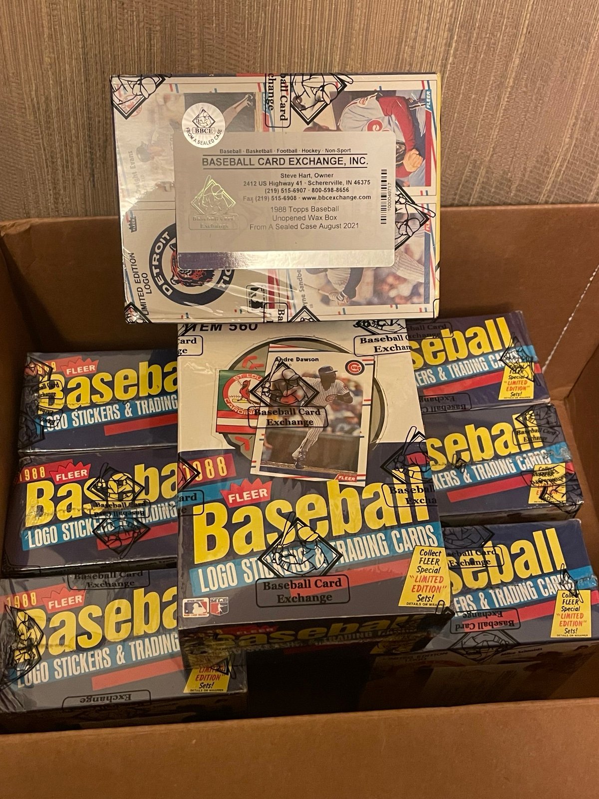 1988 Fleer Wax Box BBCE FASC - 3 Box Lot