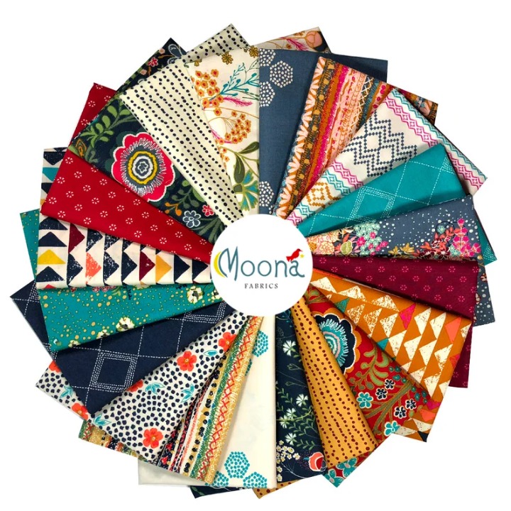 Complete Collection of 20 FQs, Boho Fabric Bunch, Quilt Fabric, Quilting，-LW