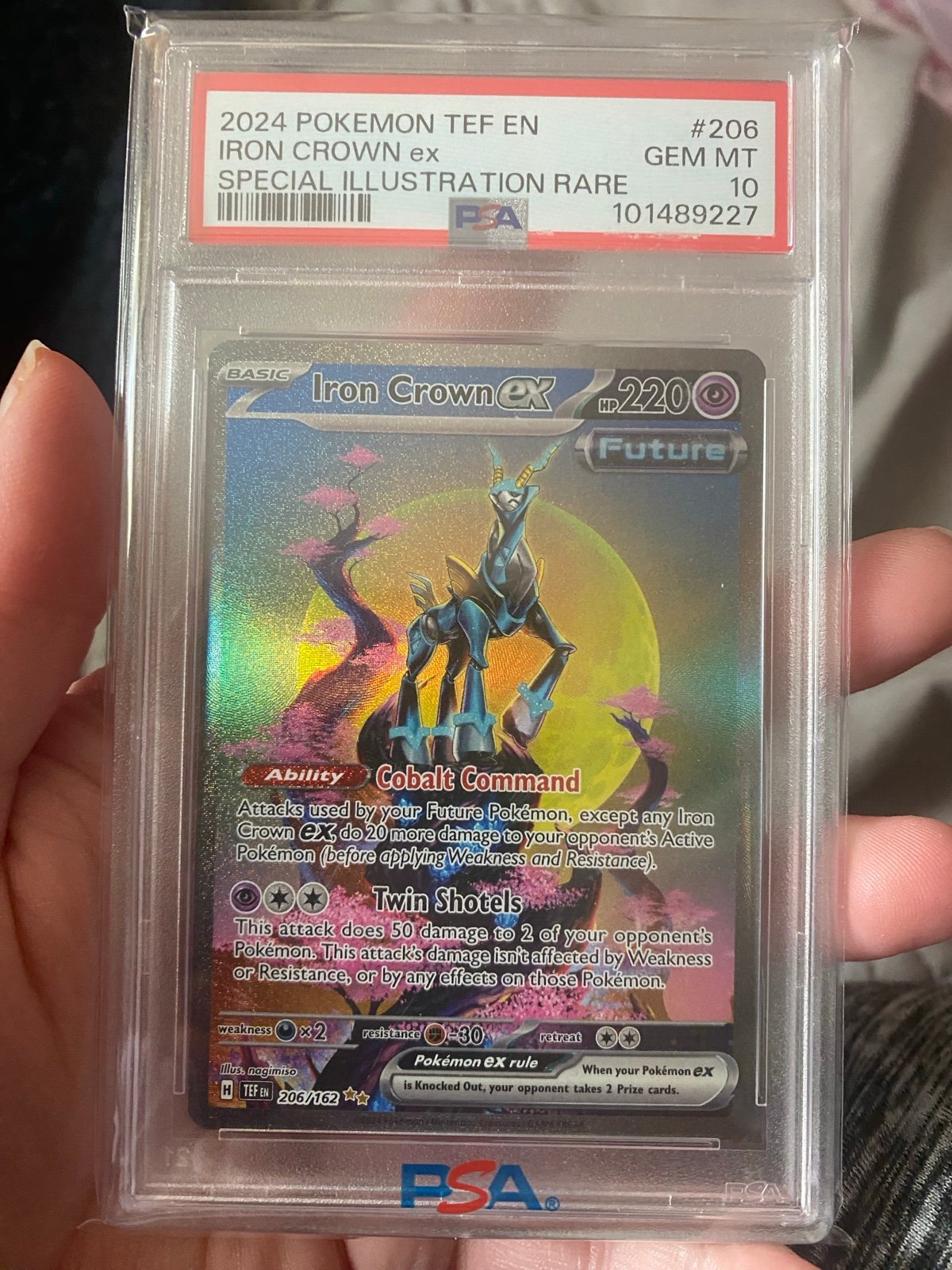 pokemon cards psa 10 iron crown ex special illustration Rare