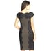 TADASHI SHOJI Green & Black Lace Dress